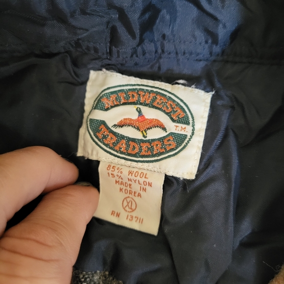 MIDWEST TRADERS XL button up 85% wool 15% nylon made in Korea rn 13711 - Picture 3 of 7